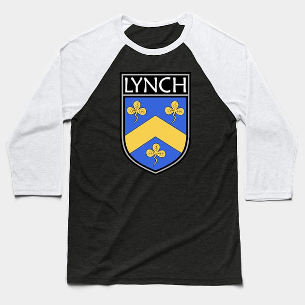 Irish Clan Crest - Lynch Baseball T-Shirt by Taylor'd Designs